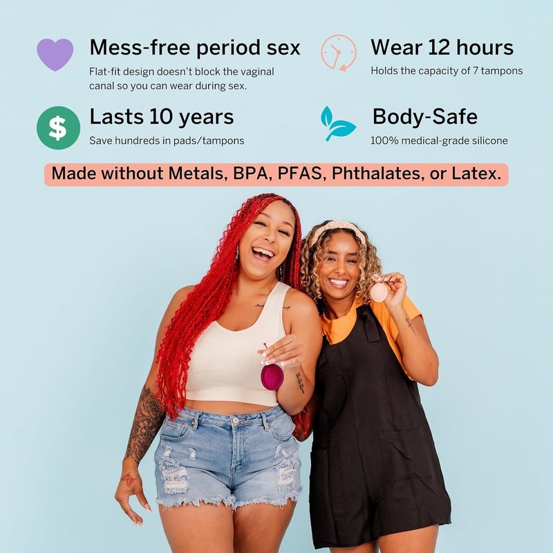 Pixie Cup Pixie Menstrual Disc for Feminine Care - Ranked 1 for Best Tampon Alternative Period Disc - 100% Medical-Grade Silicone - Removes Like a Tampon - Wear 12 Hours - Capacity of 7 Tampons (Large) - Image 3